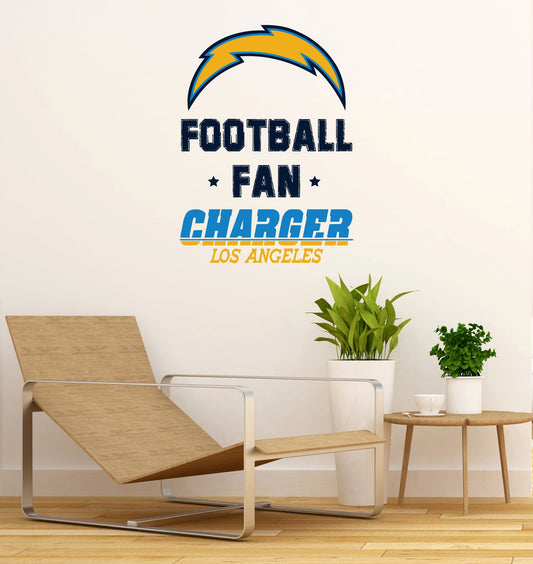 Chargers Los Angeles Man Cave Wall Decor Art- 3D Stickers Vinyl - 2809