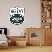 NY Jets Man Cave Wall Decor Art- 3D Stickers Vinyl - 2821