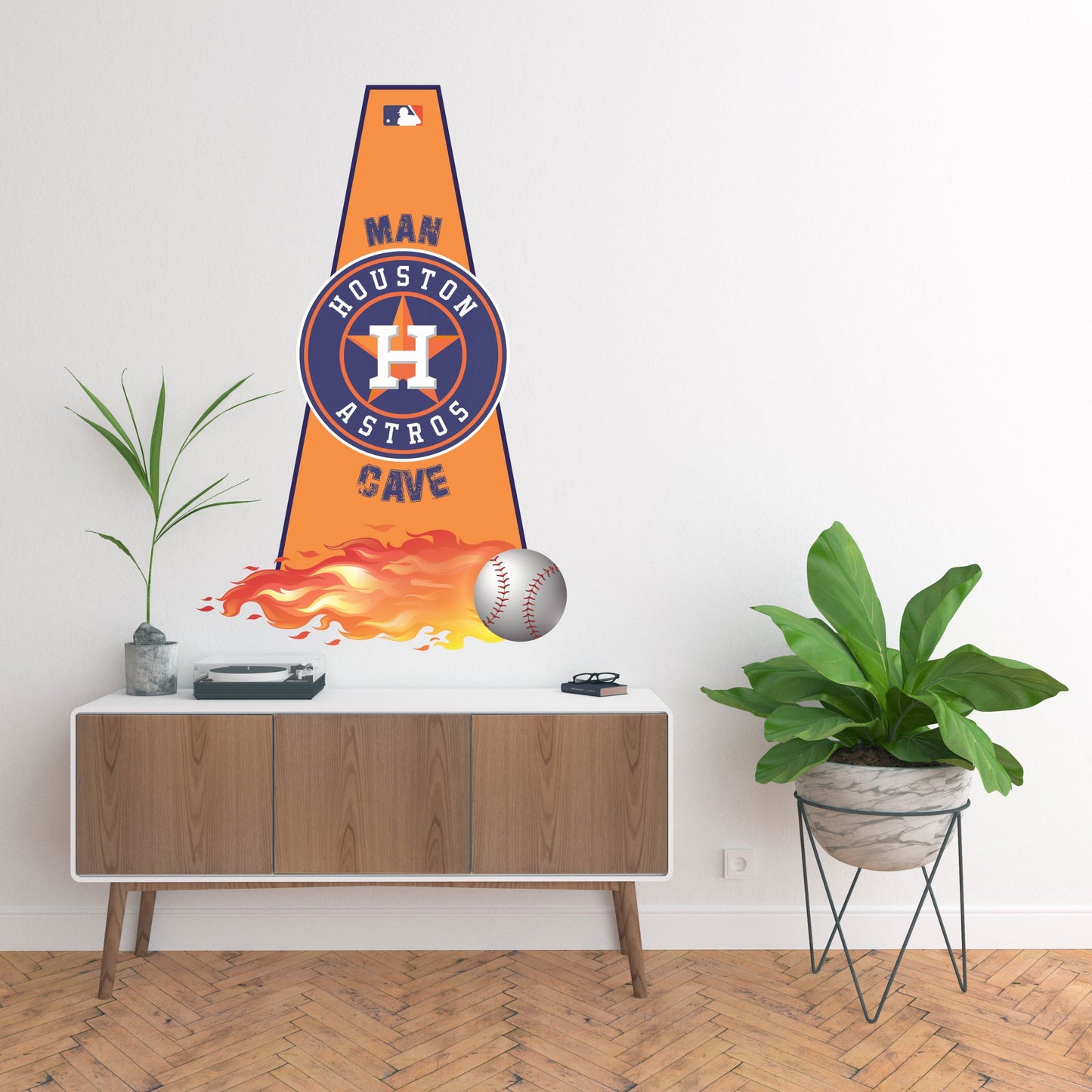 Houston Astros Man Cave Wall Decor Art- 3D Stickers Vinyl - CV46