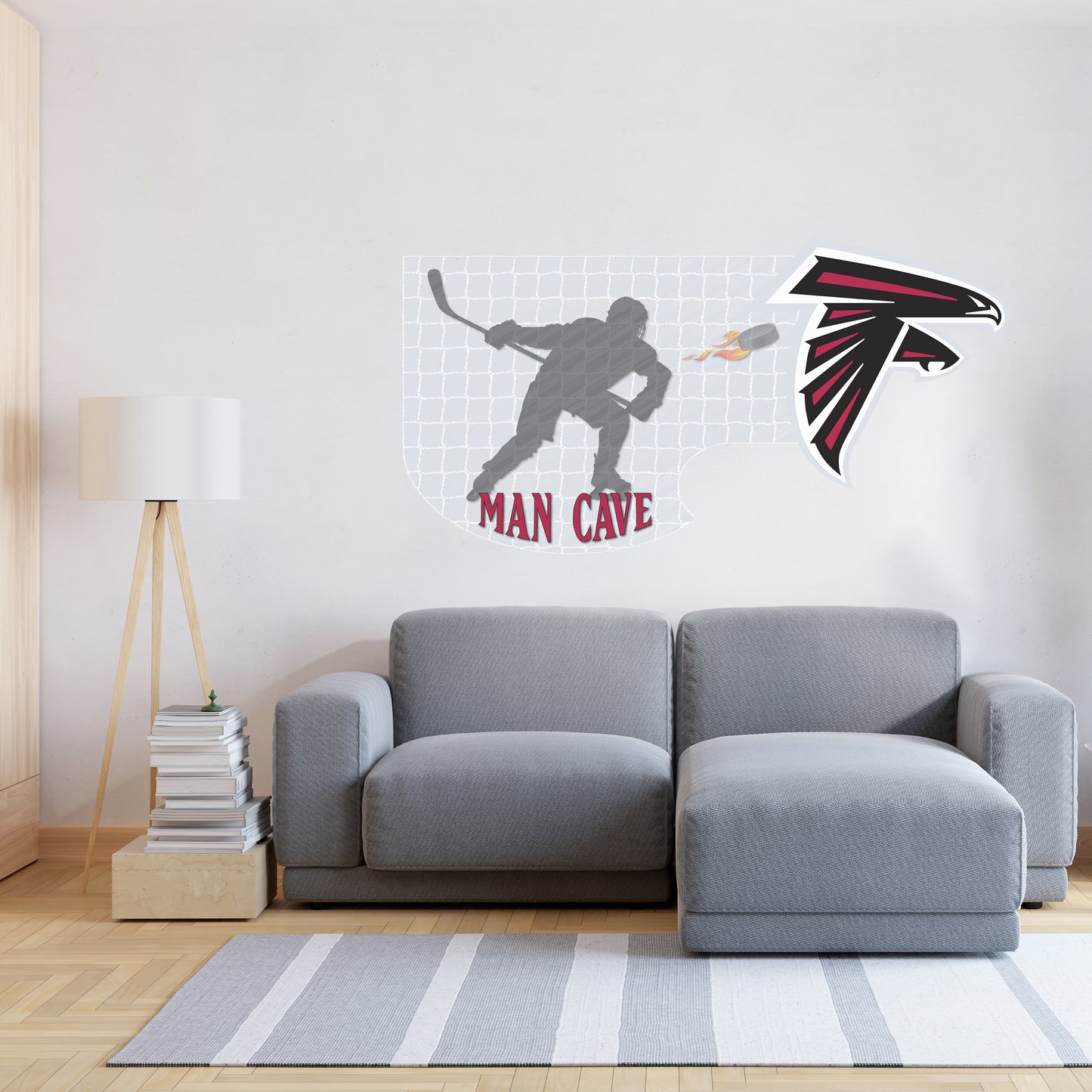 Atlanta Falcons Man Cave Wall Decor Art- 3D Stickers Vinyl - 2 - MC056