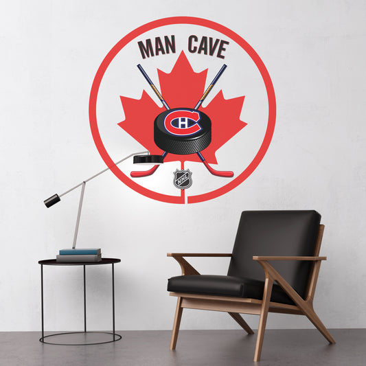 Montreal Canadiens Cave Wall Decor Art- 3D Stickers Vinyl - 2 - MC071