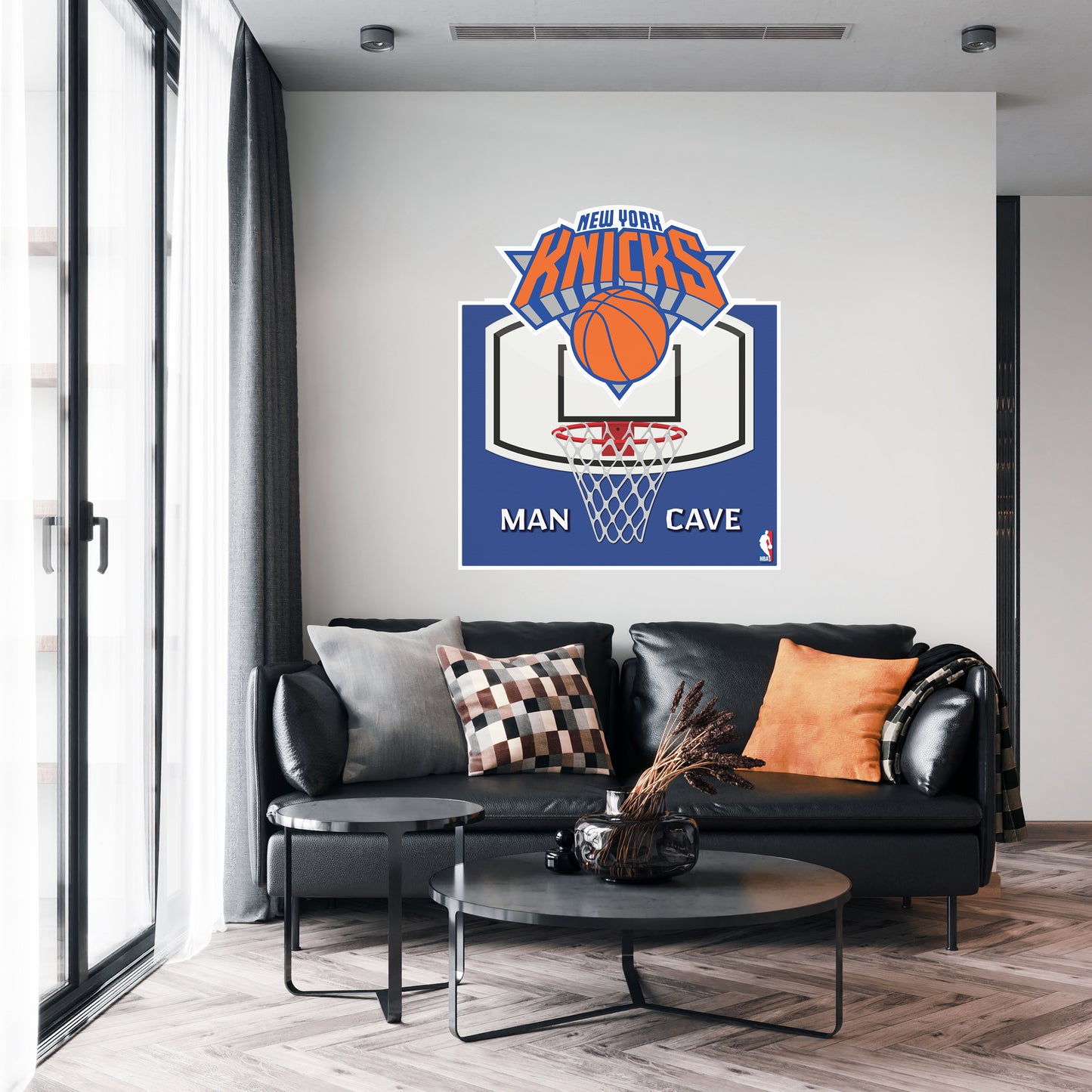 New York Knicks Man Cave Wall Decor Art- 3D Stickers Vinyl - 2 - MC033