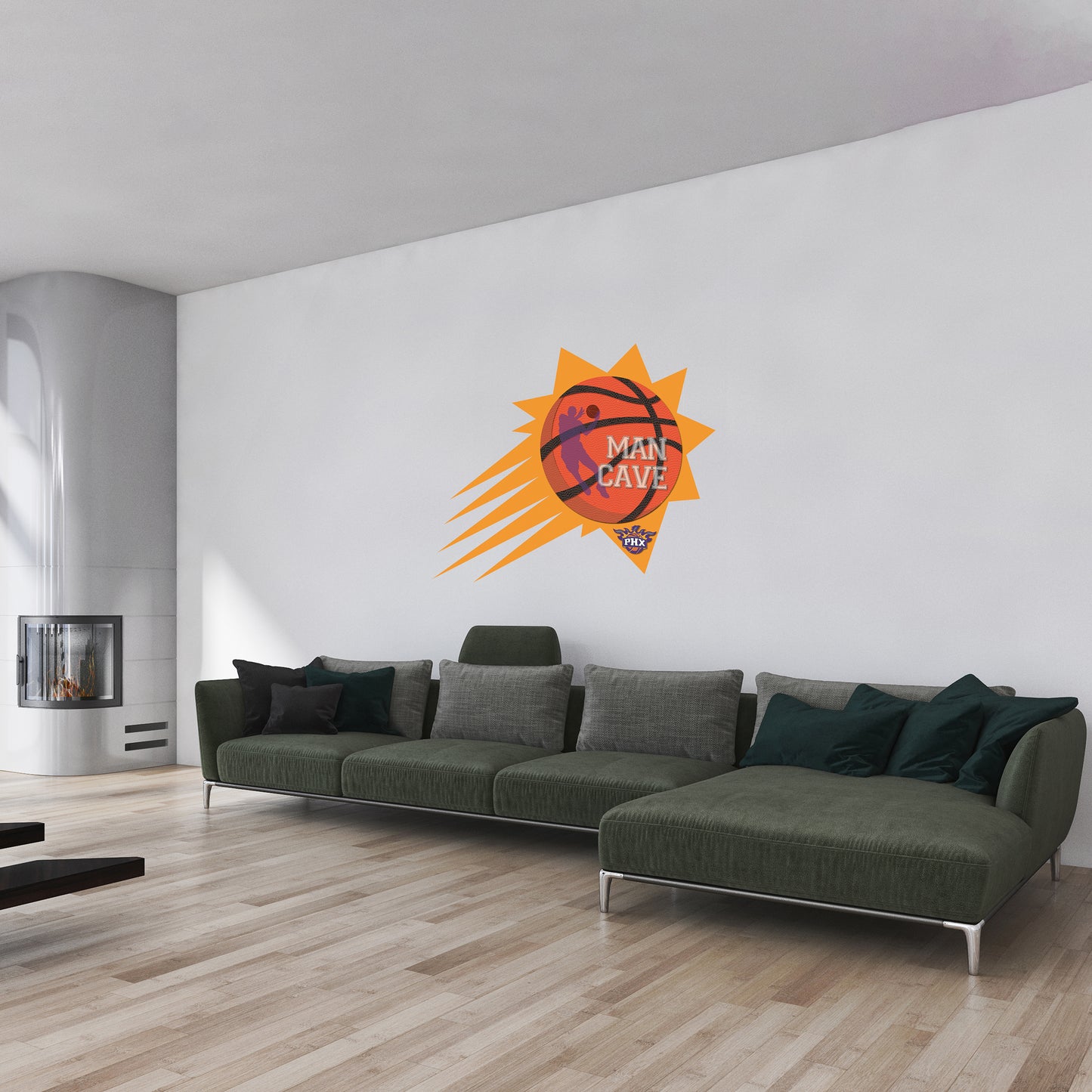 Phoenix Suns Man Cave Wall Decor Art- 3D Stickers Vinyl - 2 - MC036